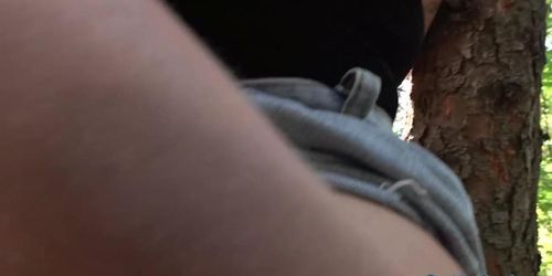 FAKEHUB - POV Czech teen4cash enjoys outdoor sex after flashing