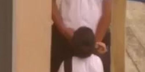Female goes down for customs officer on hidden camera