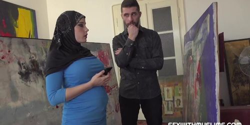 Busty Muslim negotiates with sex