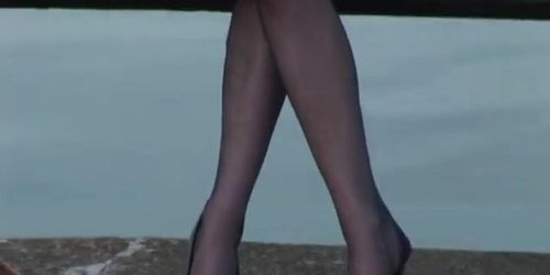 British, kinky mature woman is in for a threesome and bought a slutty uniform