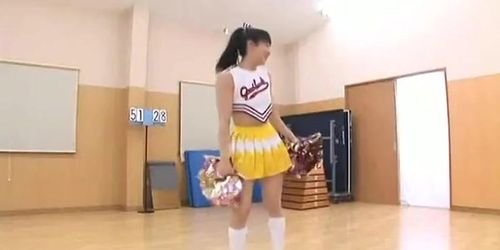 Asian cheerleader girl