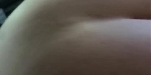 BBW Milf with big tits swallows and fucks step son in his car