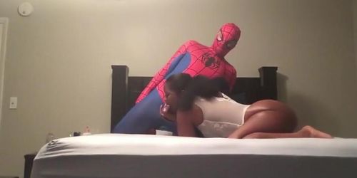 Black Spiderman Fucks Big-Booty Ebony bitch in Sex-Tape (Stan lee)