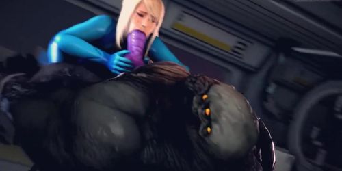 SAMUS VS RAVAGER Cartoon hot kinky porn scene in HD quality