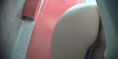 Hot Pregnant Girl With A Big Booty Takes A Pee In The Clinic Wc