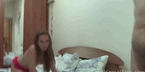 Guy with a big schlong bangs his gf