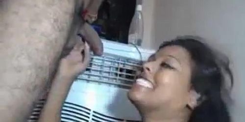 Indian wife sucking and fucking husband brother