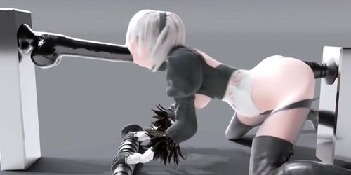 2B ANAL - HUGE DILDO