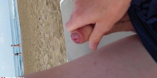 First beach flash and cum