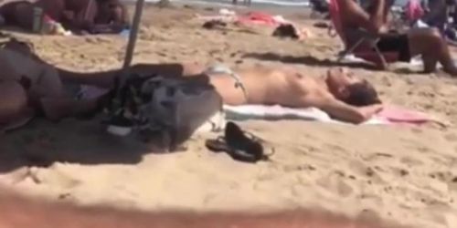 Spy On topless spanish girl on beach. Comment pls.