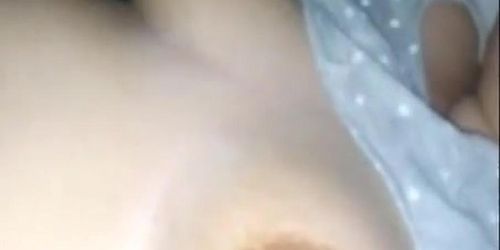 cum on sleeping wife's boobs