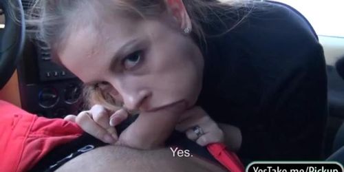 Czech girl Alexa flashes her big tits