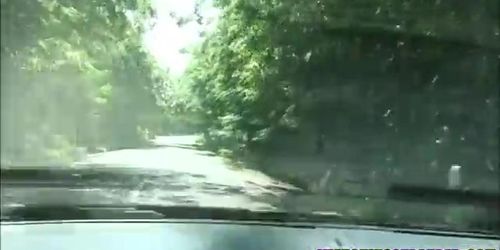 Hot and sexy Hanna fucks at the backseat and they fall in love and fuck