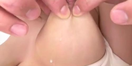 Her Fat Nipples Teased And Milked!!!!!!!