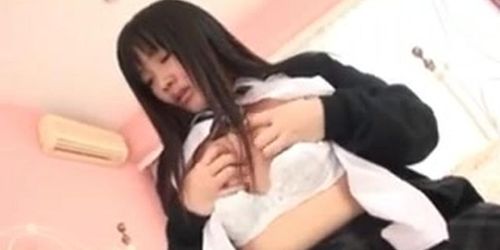 Uncensored Japanese Hikaru Momose hairless beaver schoolgirl