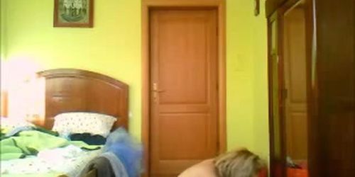 Morning time. hidden cam in bedroom of my uber-cute mother