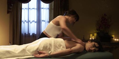 Ariel relaxes with Withneys erotic massages (Whitney Wright)