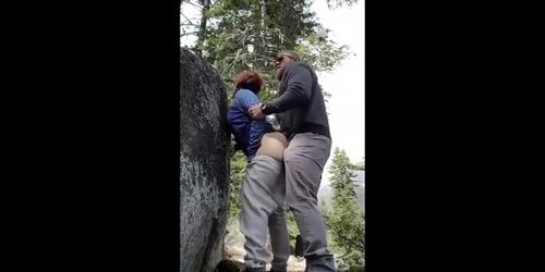 couple hardcore sex outdoor