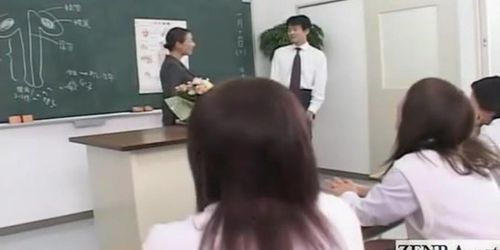 Hot Asian Japanese school sex orgy video