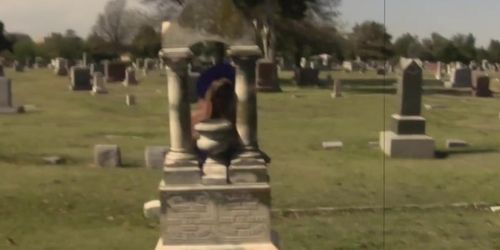 Teen Henny Red Twerk Booty Bobby Shmurda Dance in Cemetery Dead