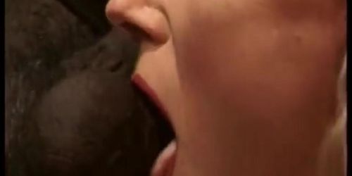 Curvy blonde gets her pussy and ass licked from behind