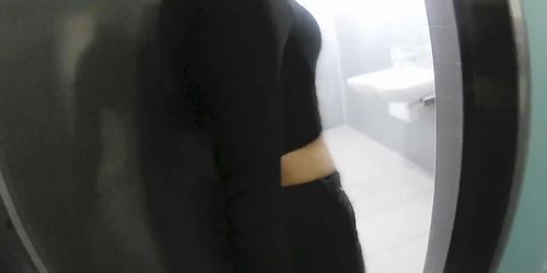 015 Arousal by Lush at Public and Cumshot in Restroom to Mouth POV