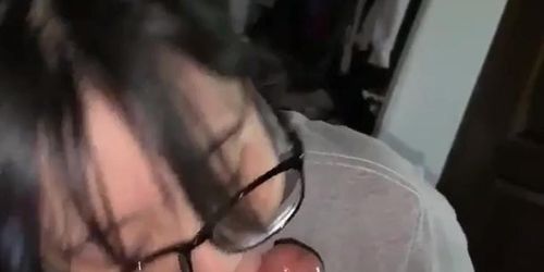 Thai girl blowjob big tits so good bro