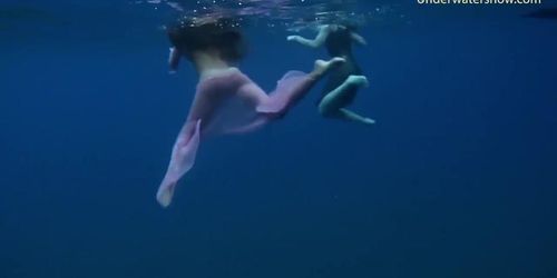 Hot girls on tenerife in the sea