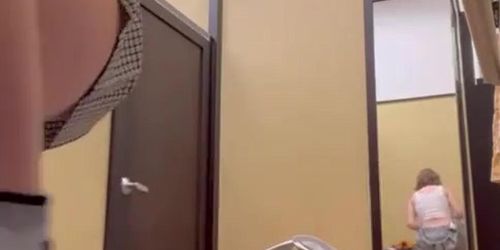 Cute Teen Caught Masturbating In Public Dressing Room