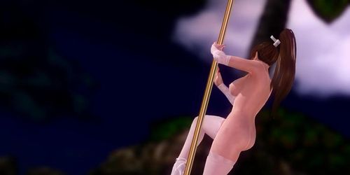 DOA5LR - Mai Pole Dance Nude Nighttime
