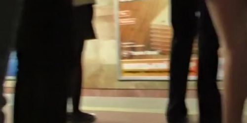 Thrilling voyeur upskirt footage