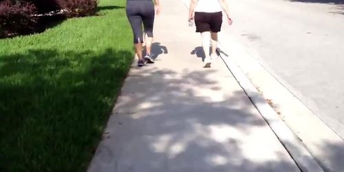 PAWG Walking in Out