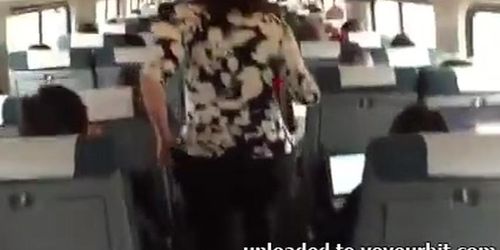 Mature PAWG on Train