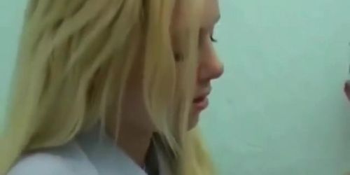 Horny and handsy doctors pull patient dick