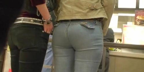 Tight summer jeans candid voyeur videos