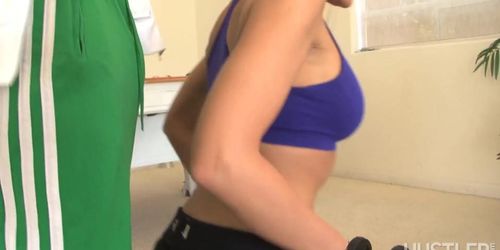 Sindy Lange gets speared by a long black cock