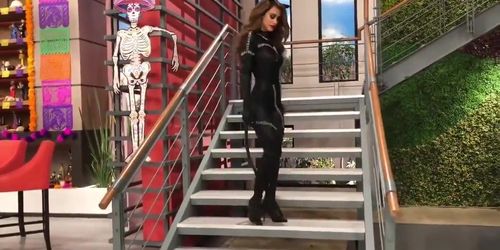 YANET GARCIA SEE THROUGH RED LINGERIE TEASE VIDEO LEAKED