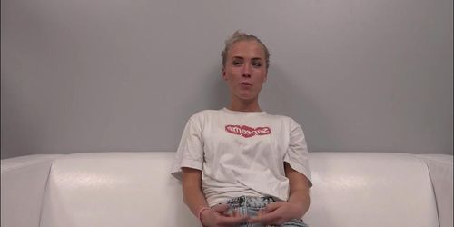 Lovely Blonde At Casting