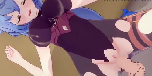 self-consolation  Female doll in the game