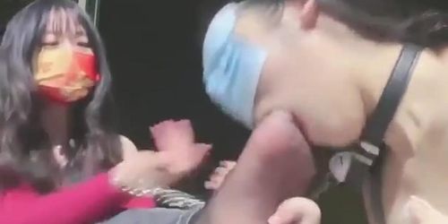 chinese female foot slave public training