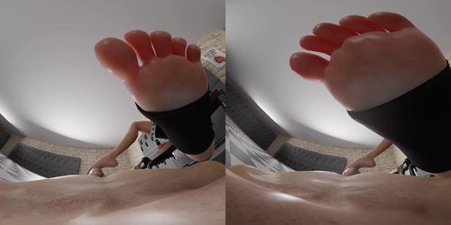 3D FOOTJOB VR