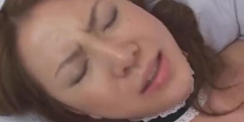 Japanes girl fucked dressed as a maid Uncensored
