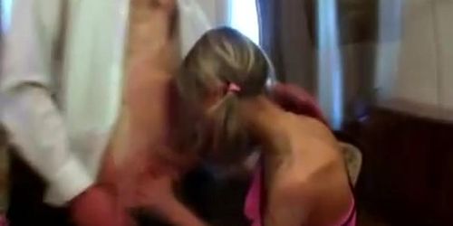 Russian schoolgirl with perky niples seduced by tricky old teacher in his appartment