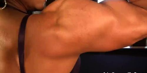 Aziani Iron female bodybuilder Marina Lopez nude