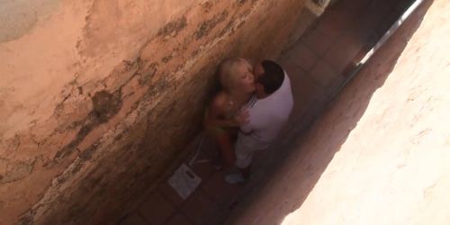 Blonde Teen Fucks Tourist in Alley (Teena Lipoldino)