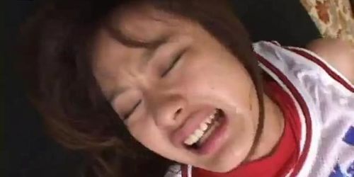 Naughty Japanese Cutie Gets Smothered With Cum