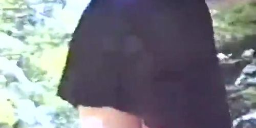 Teen flashes while stranger fondles her
