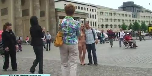 Hot amateur girl anne naked on public streets