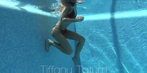 Tiffany Tatum gets horny and sexy in the pool