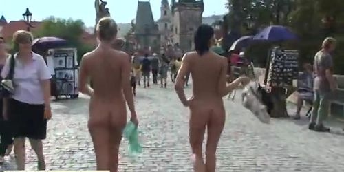 Leonelle And Laura Naked On Public Streets (part 2)